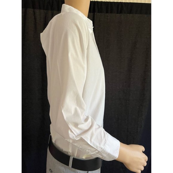 Nautica Men's Shirt Dress Button Down White Cotton 18 - Picture 4 of 7